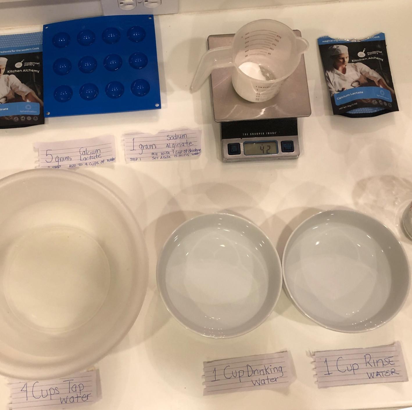 Reverse Spherification Kit [Molecular Gastronomy] - Non-GMO Gluten-Free Vegan OU Kosher Certified Ingredients customer photo 1