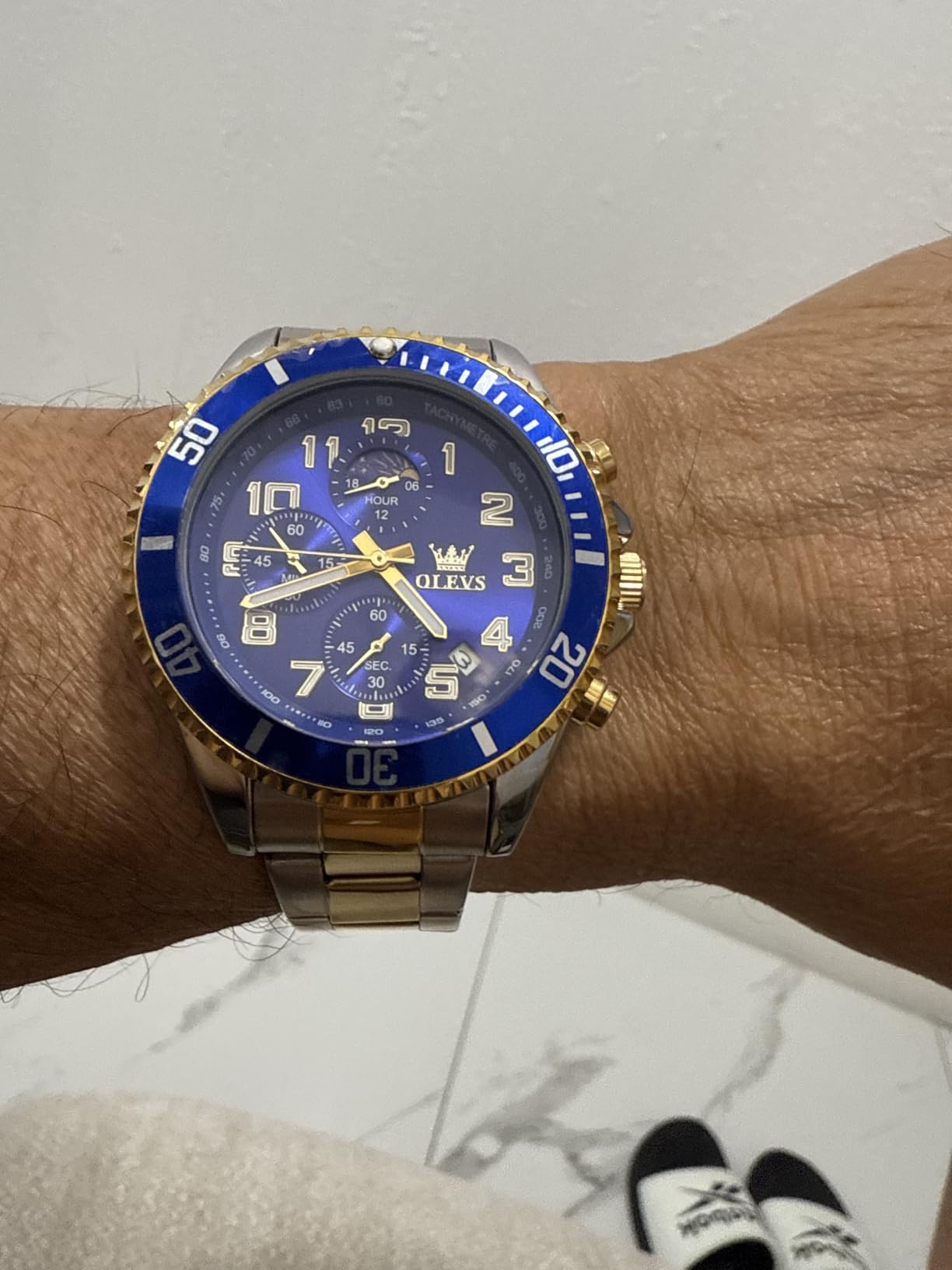 Invicta Men's Specialty Chronograph Textured Dial Stainless Steel Watch customer photo 2