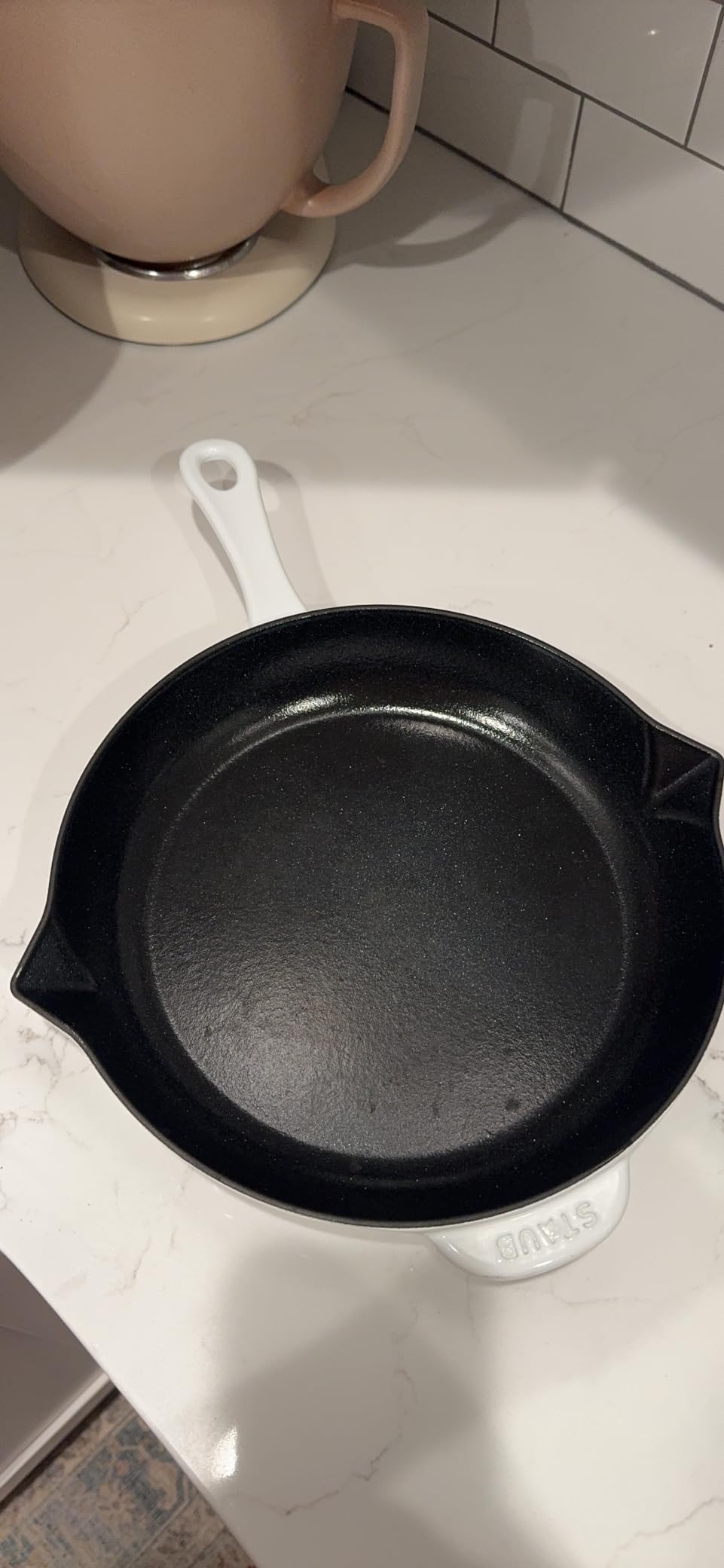 Staub Cast Iron 10-inch Fry Pan - Dark Blue, Made in France customer photo 1