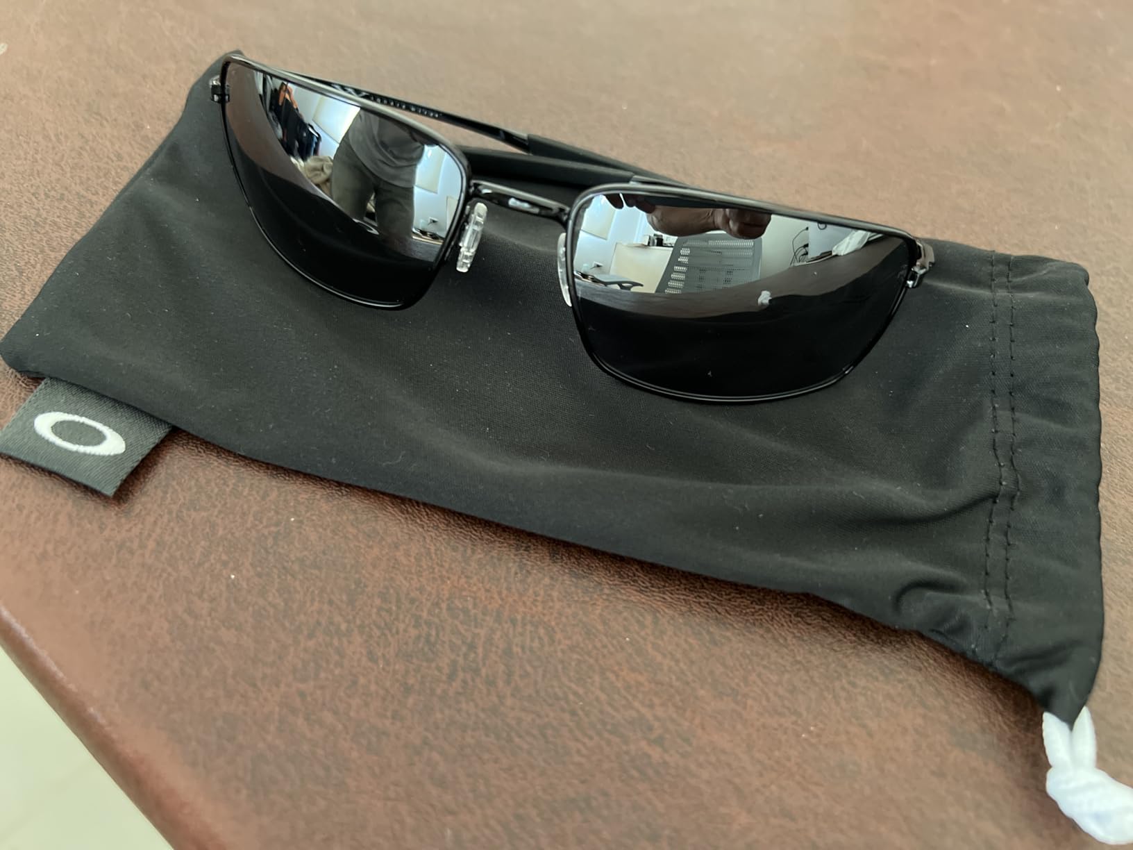 Oakley Men's OO4075 Square Wire Rectangular Metal Sunglasses customer photo 1