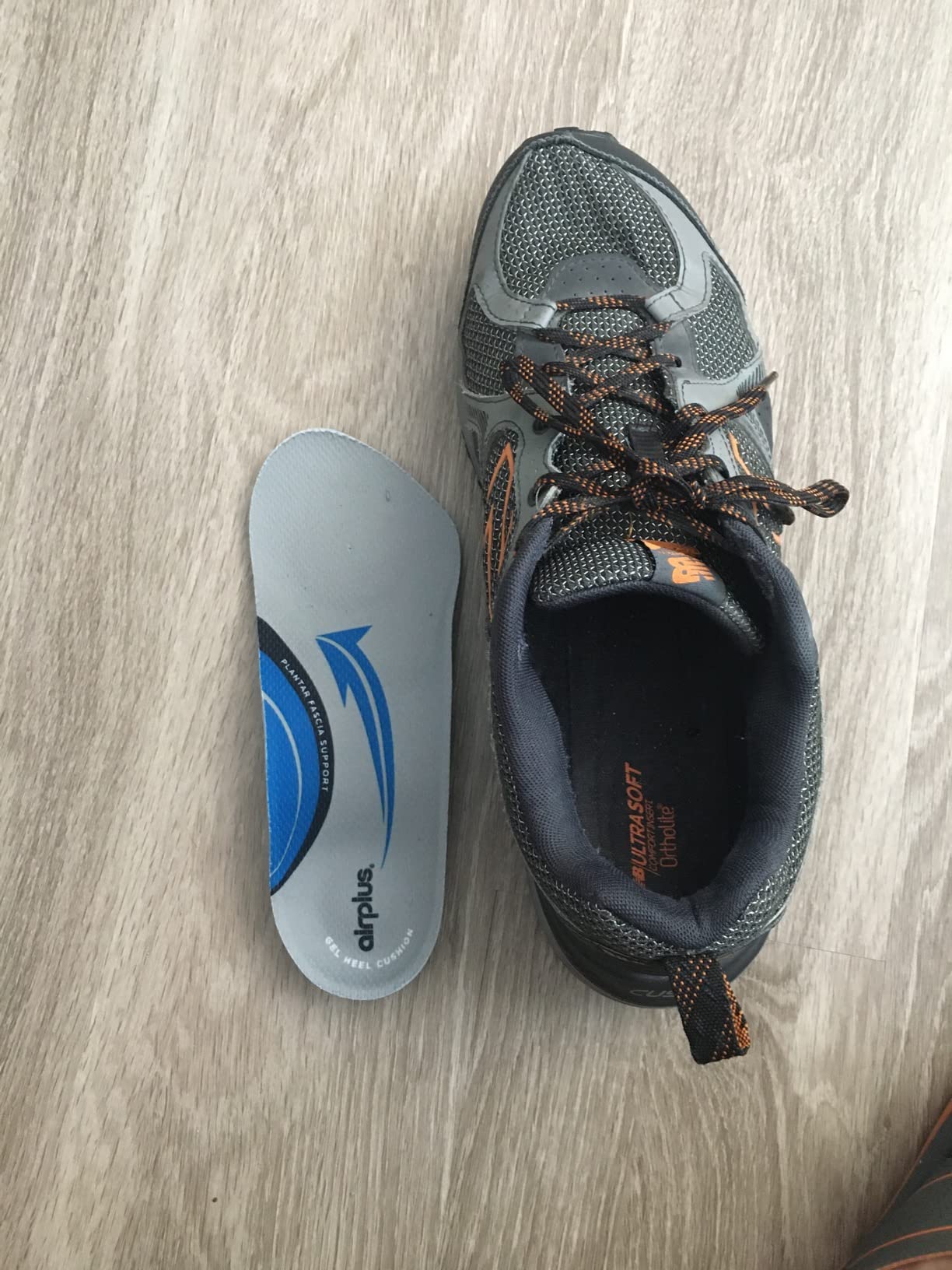 Airplus Plantar Fascia Orthotic 3/4 Length Shoe Insole (FSA&HSA Eligible)-Foam Shell & Gel Heel - Deep Heel Cup, Full-Foot Arch Support-Soft Cushioning & Stability -Fits Most Shoes & Boots-Unisex customer photo 2