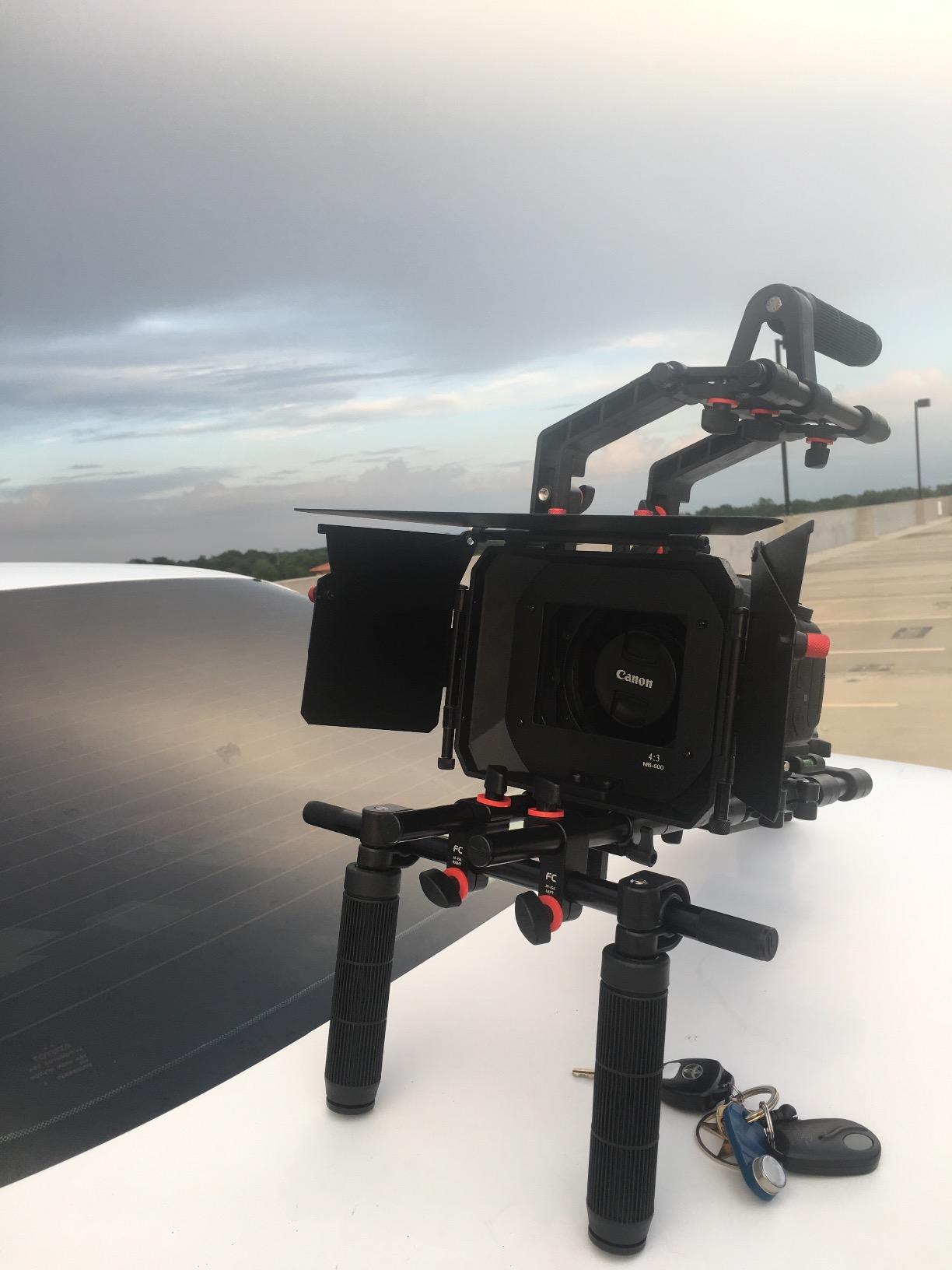 FILMCITY FC-02 Shoulder Rig Kit with Matte Box & Cage for DSLR Cameras | 9-6