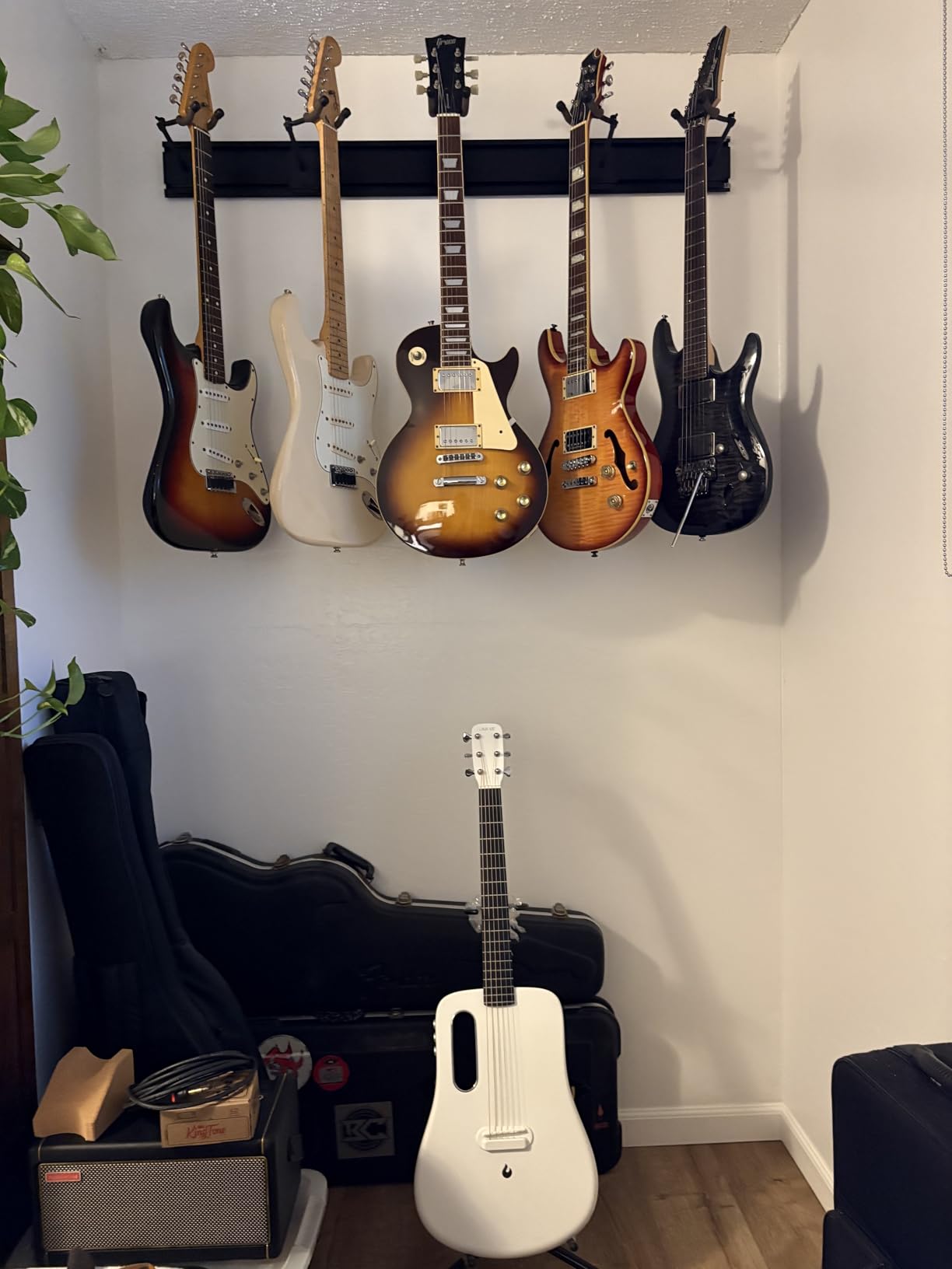 String Swing SW5RL-B-K Guitar Wall Mount Bundle with 5 Guitar Hangers & 1 Black Vein Strong Wall Mount customer photo 1
