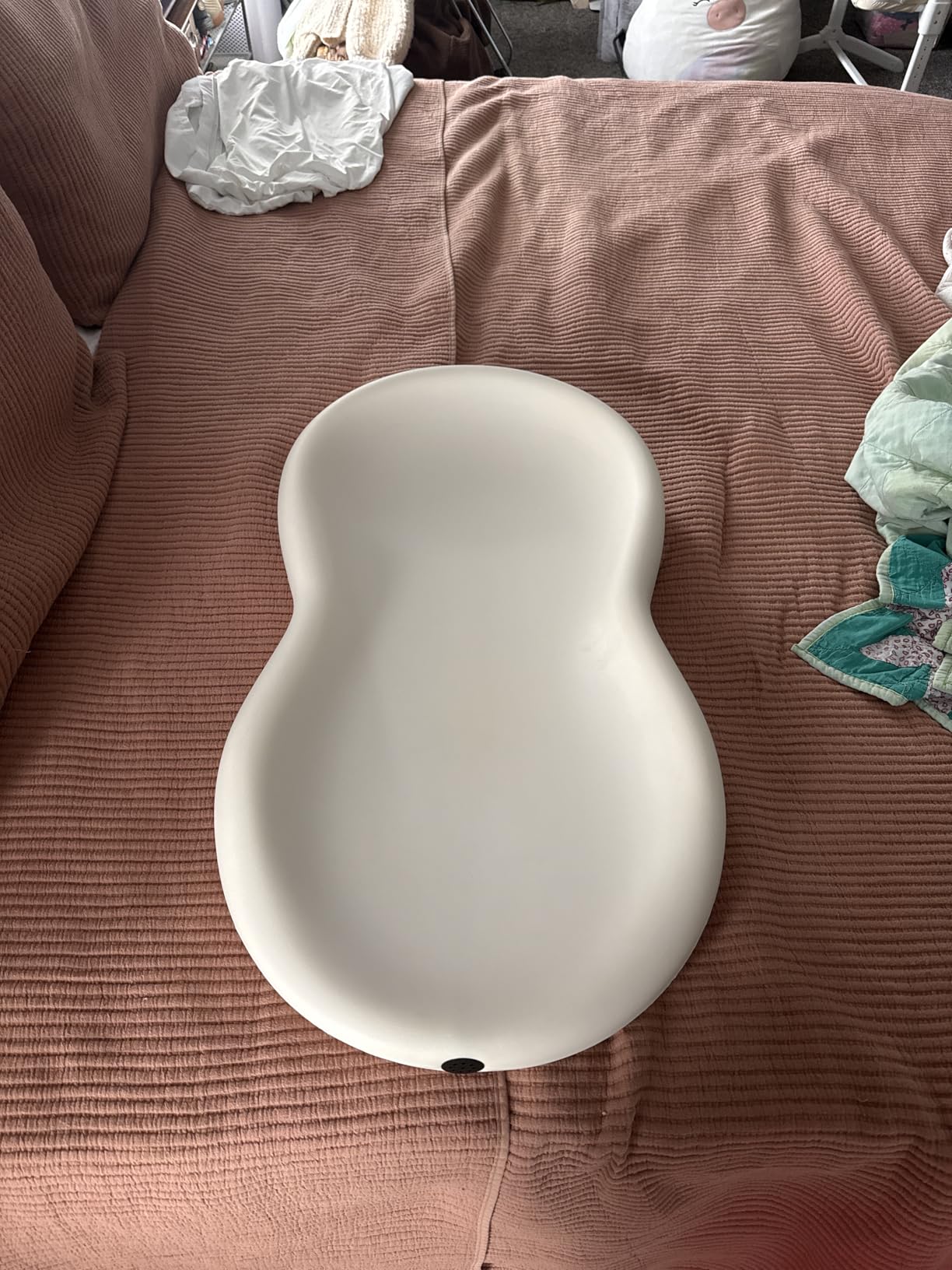 Keekaroo Peanut Changer Baby Vanilla - The Original - Easy-to-Clean Changing pad and The only Shell Over Foam, Fully Water Repellant, Wipeable Diaper pad, Wipe-Clean Changing pad customer photo 2