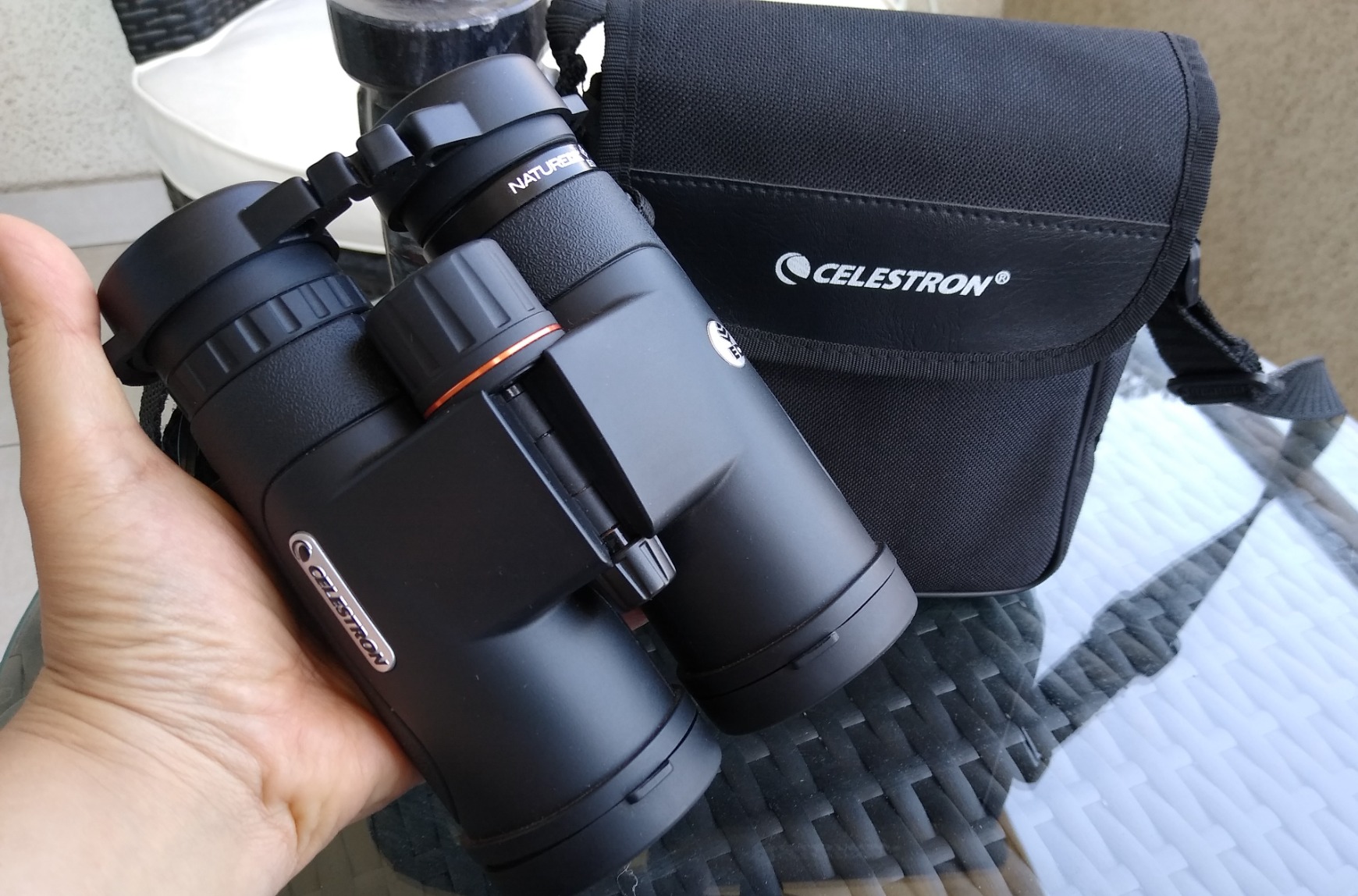 Celestron - Nature DX ED 8x42 Premium Binoculars - Extra-Low Dispersion Objective Lenses - Outdoor and Birding Binocular - Fully Multi-Coated with BaK-4 Prisms - Rubber Armored, Fogproof, Waterproof customer photo 1