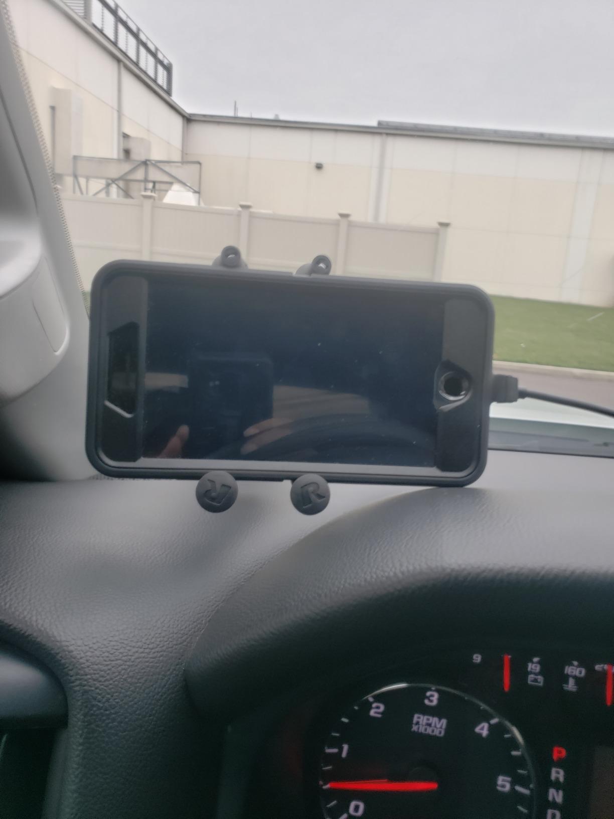 RAM MOUNTS X-Grip Windshield Phone Mount with Twist-Lock Suction Cup Base | Universal holder for cars and trucks, B Size medium arm, fits most smartphones, windshield or dash mounting customer photo 2