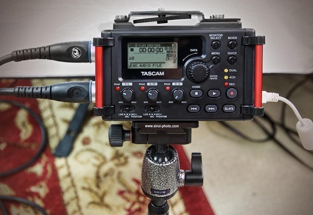 TASCAM 4-Channel Portable Audio Recorder for Videographers, 2 Combo XLR/TRS, Dual 3.5mm Inputs, Limiter, HP Filter (DR-60DmkII) customer photo 1