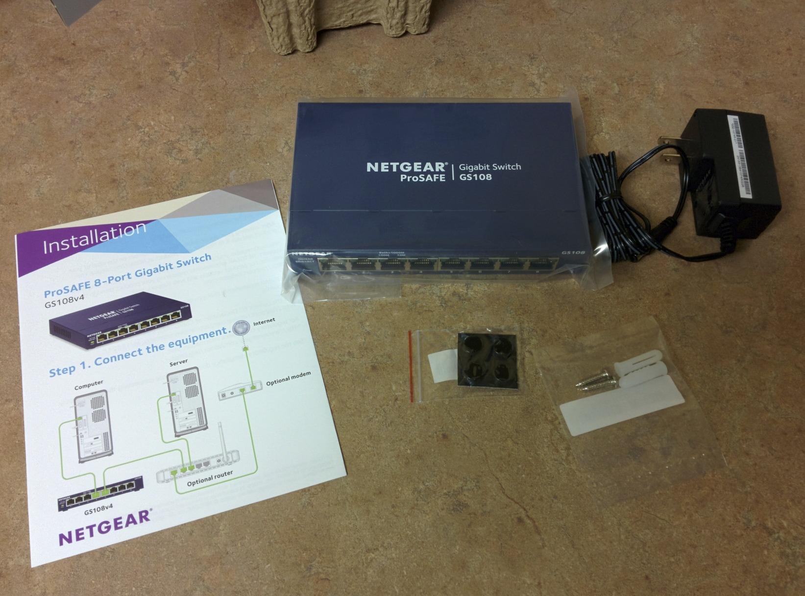 NETGEAR 8-Port Gigabit Ethernet Unmanaged Network Switch (GS108) | Desktop or Wall Mount customer photo 1