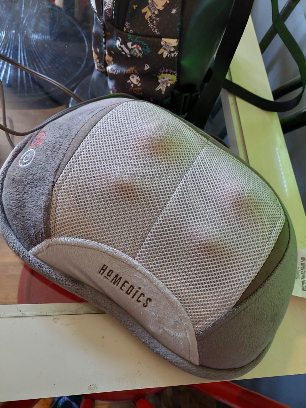 Homedics Shiatsu Back Massager with Heat, 3D Deep Tissue Massage Pillow | for Neck & Shoulders, Electric Kneading Lumbar Massager Cushion for Upper & Lower Back Pain Relief, Portable Office Travel customer photo 2