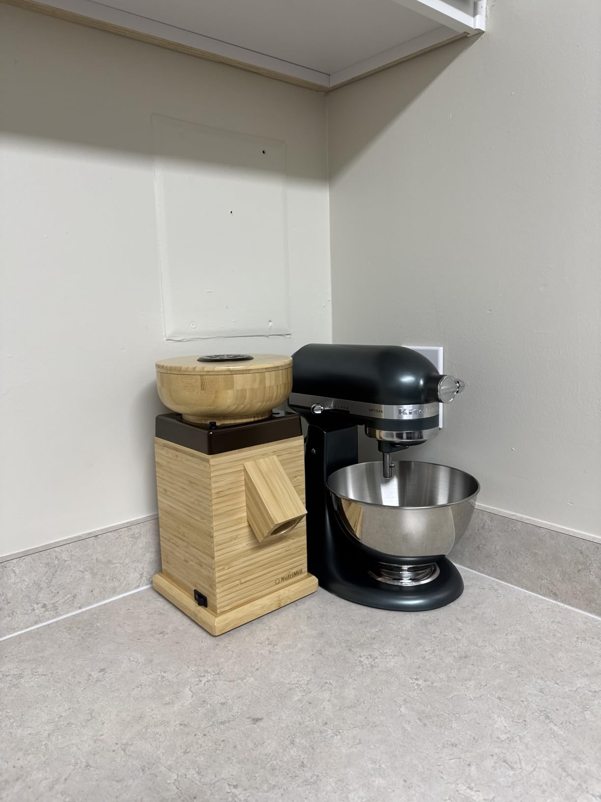 NutriMill Harvest Electric Stone Grain Mill, 450 Watt - Gold customer photo 2