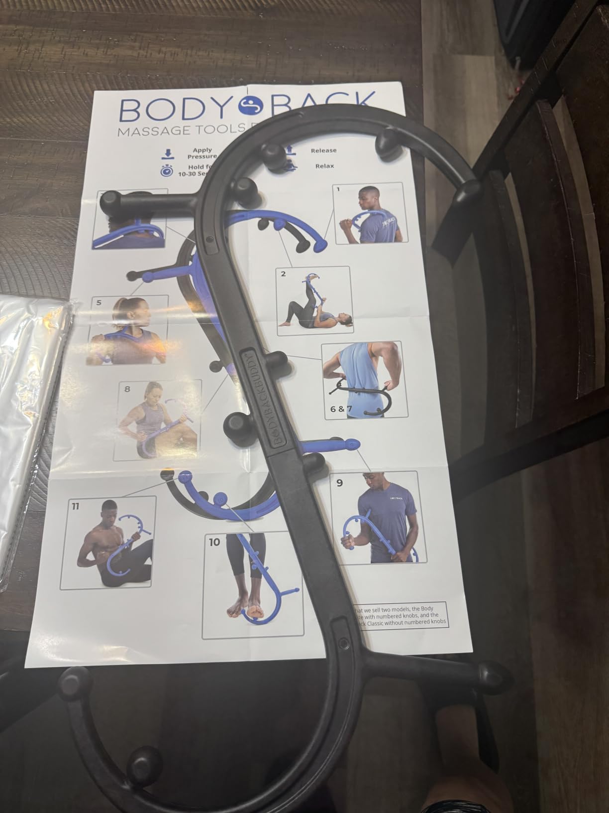 Body Back Buddy Classic Back Massager & Neck Massager for Pain Relief Black | USA Made Dual Massage Hooks For Back, Shoulder, And Neck, Muscle Knot Remover For Trigger Point Therapy And Full Body Relief customer photo 2