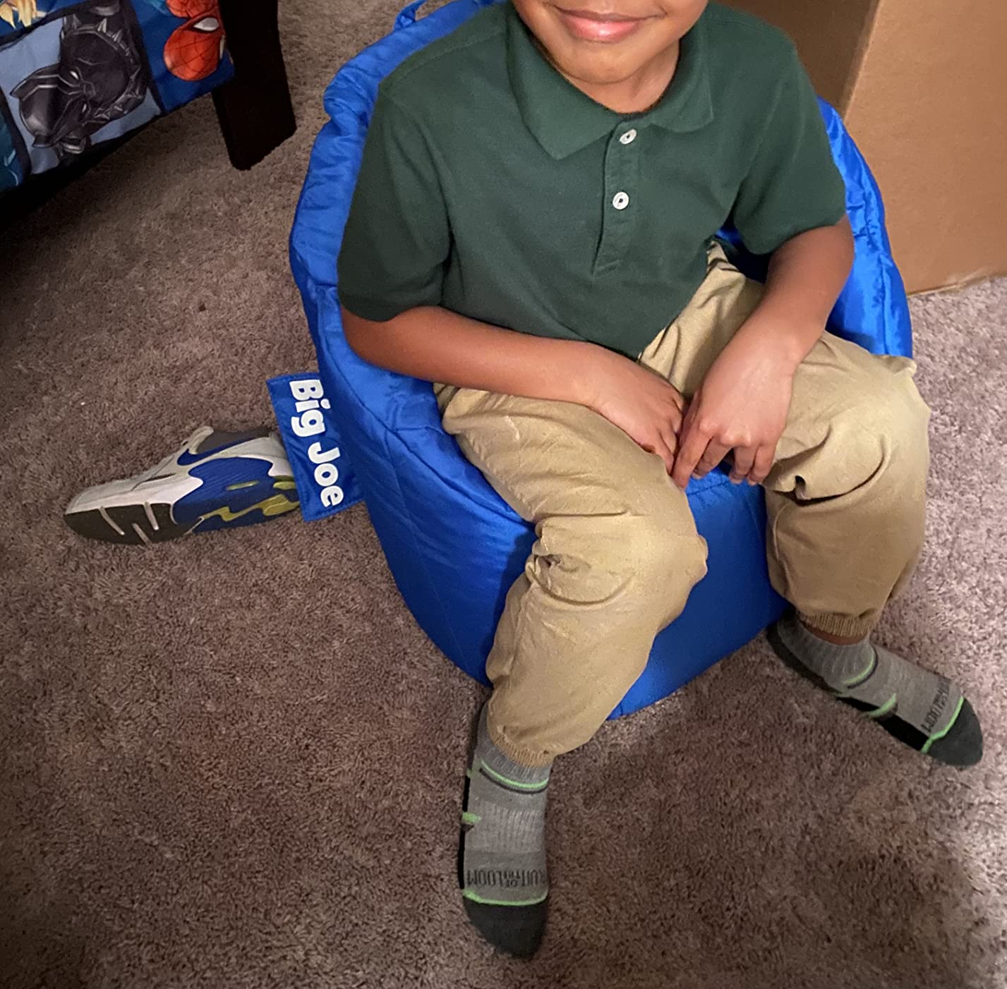 Big Joe Milano Beanbag Chair Kid's Sapphire Smartmax customer photo 1