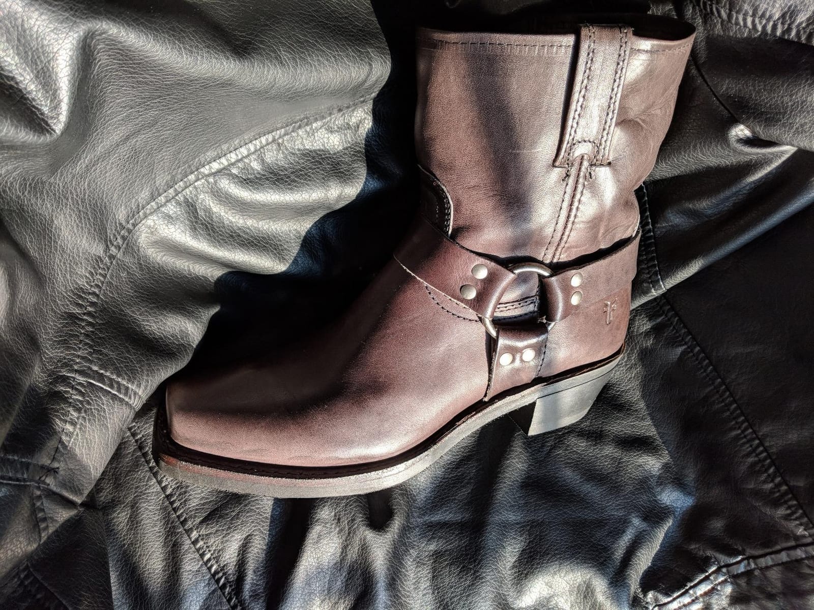 Frye Harness 8R Mid Calf Boots for Women, Womens Welt Boot, Genuine Leather customer photo 1