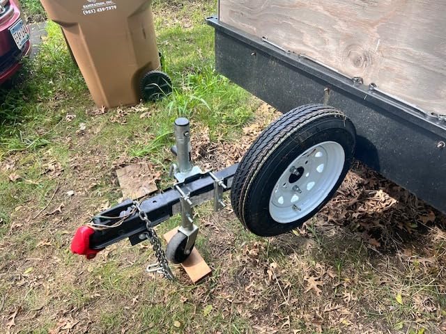 MaxxHaul 70214 Powder Coat Black Trailer Spare Tire Carrier For 10 inch and 12 inch Utility Trailer Tires customer photo 2