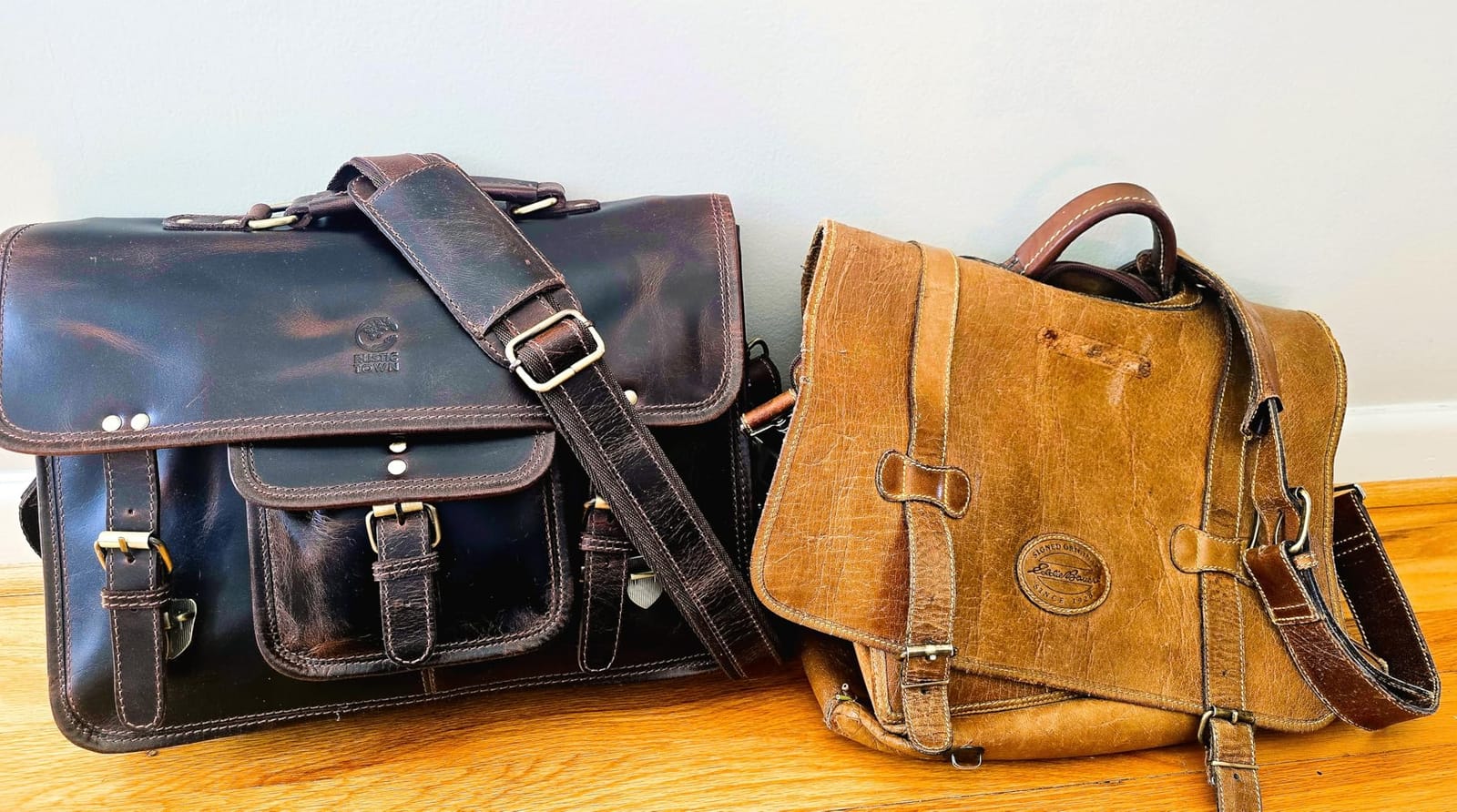 Leather Messenger Bag for Men - 16 Inch Laptop Briefcase, Office Satchel customer photo 1