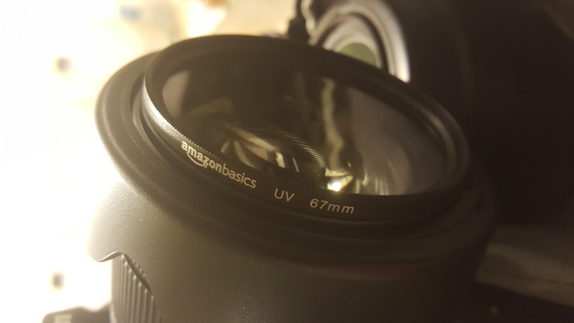 Amazon Basics UV Protection Camera Lens Filter, Scratch Resistant, Photography Filter, 77mm customer photo 1