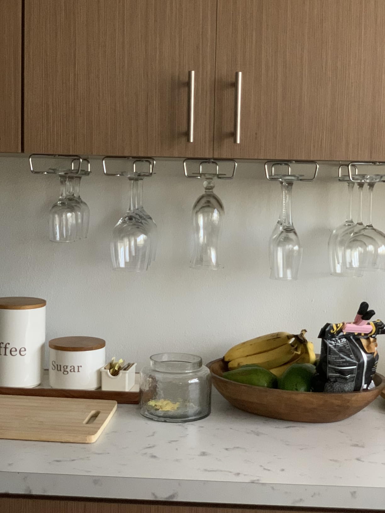 Deco Brothers 2PK Single Rail Wine Glass Stemware Rack Holder, Chrome customer photo 2