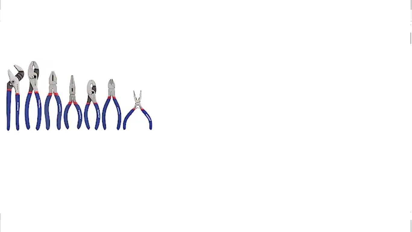 WORKPRO 7-Piece Pliers Set, Pliers Tool Set with Comfort Grip, Blue | Groove Joint Plier, Long Nose Pliers, Slip Joint Pliers, Linesman Plier, Diagonal Pliers for DIY & Home Use customer photo 2