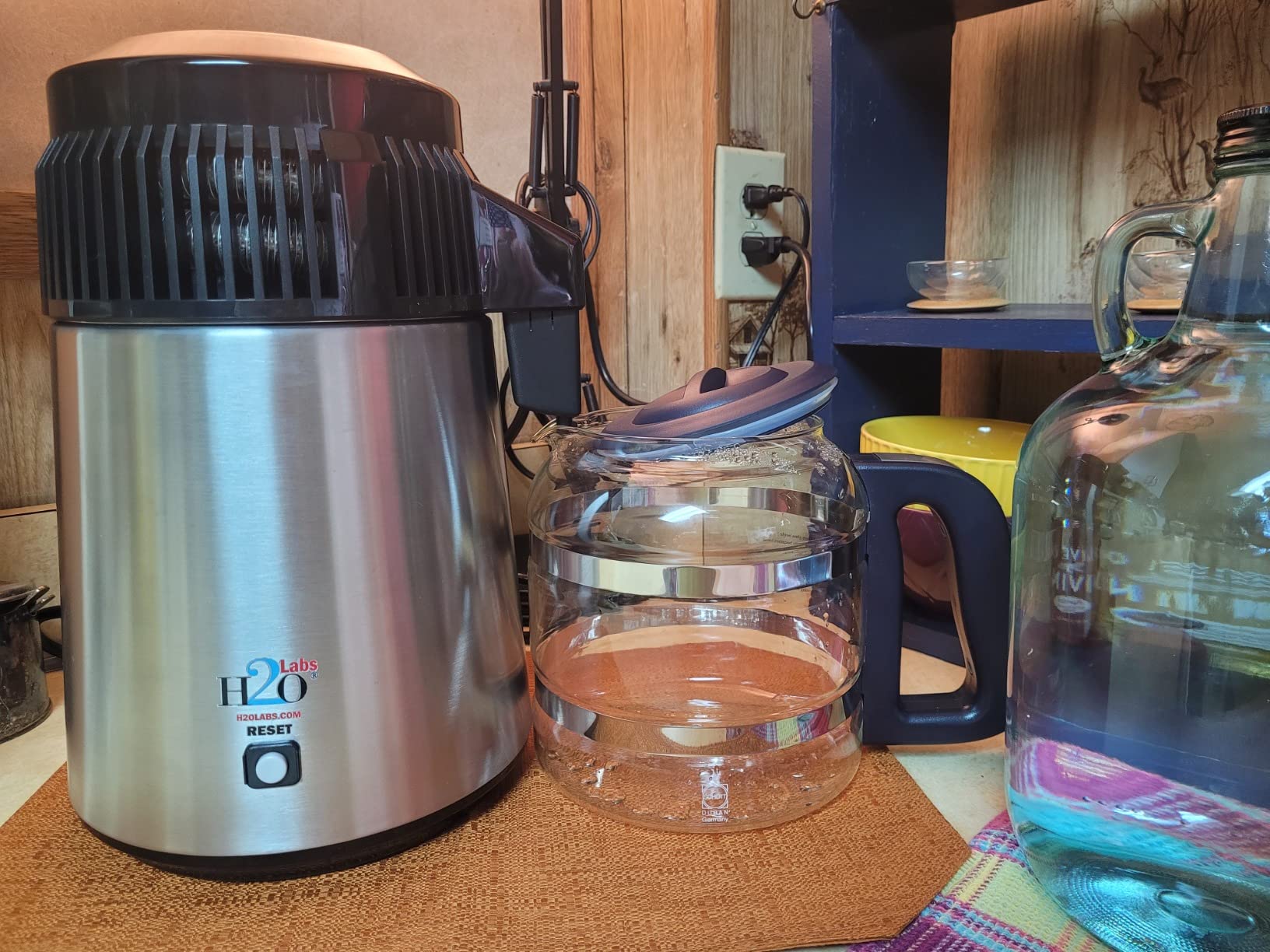 H2o Labs Best-in-Class Stainless Steel Home Water Distiller & Glass Carafe with Activated Carbon Mega Pods customer photo 1