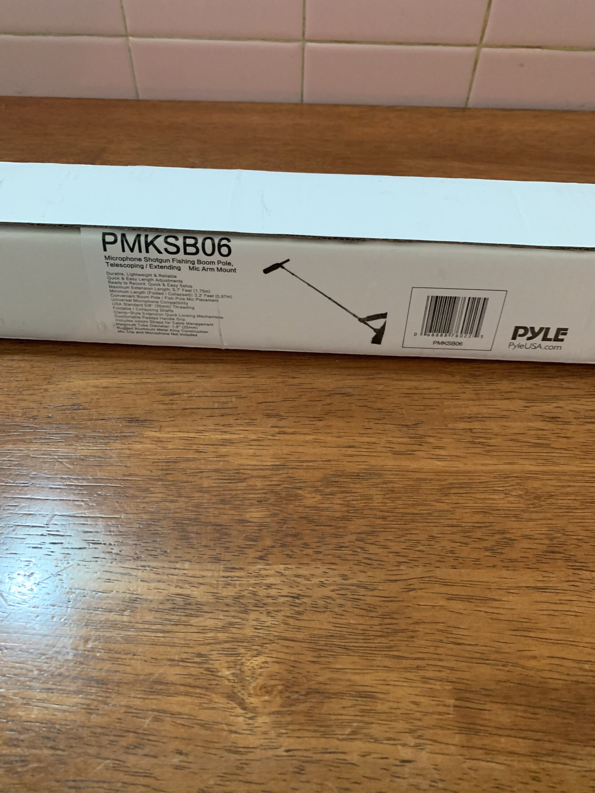 Pyle Telescope Microphone Boom Fish Pole for Shotgun Mics with Adjustable Length-5.7' ft. (PMKSB06), Black customer photo 2