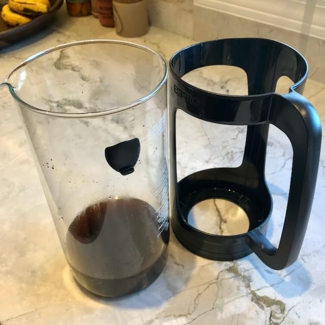 ESPRO P5 French Press Coffee Maker, 32oz, Polished, Stainless Steel Press | Double Filter Coffee Press, Thicker Borosilicate Heat Resistant Glass French Press, Tea Press, Easy Coffee Brewer customer photo 2