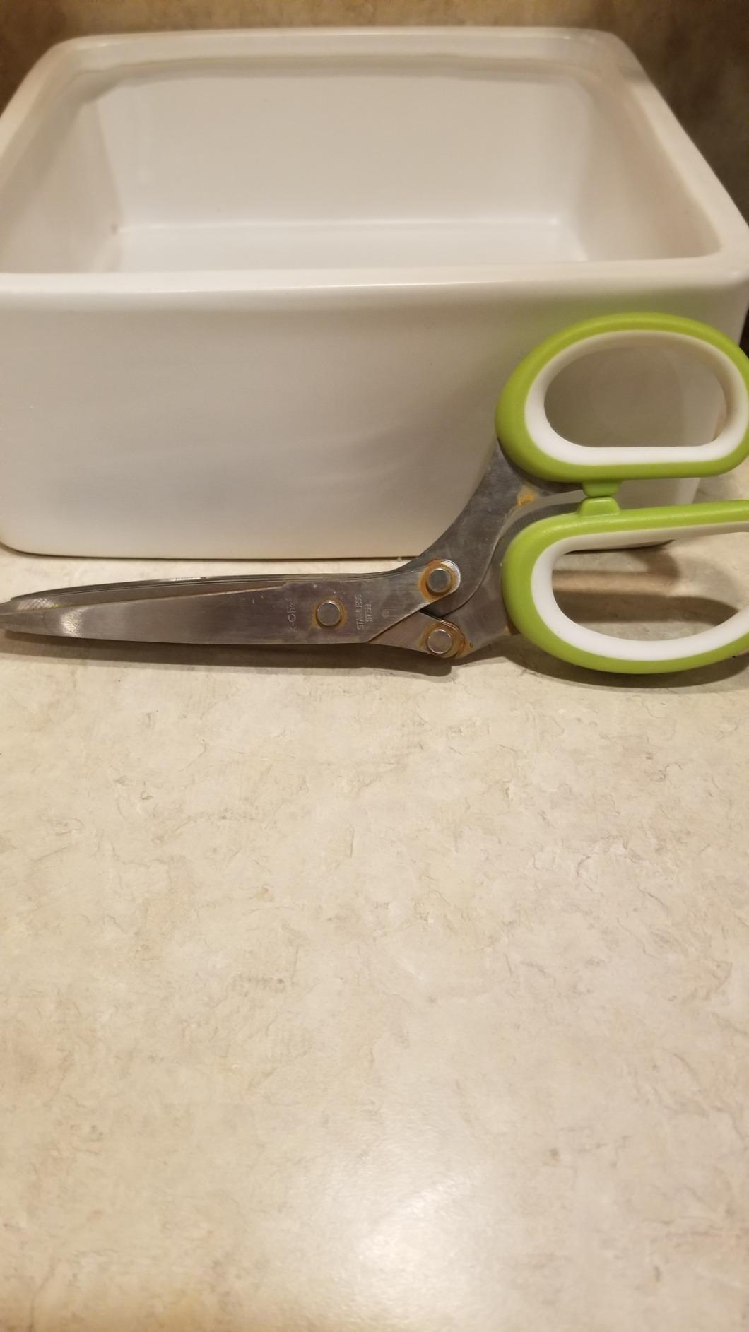 X-Chef Multipurpose 5 Blade Herb Scissors | Kitchen Herb Shears Herb Cutter with Safety Cover and Cleaning Comb for Chopping Basil Chive Parsley (Green) customer photo 2