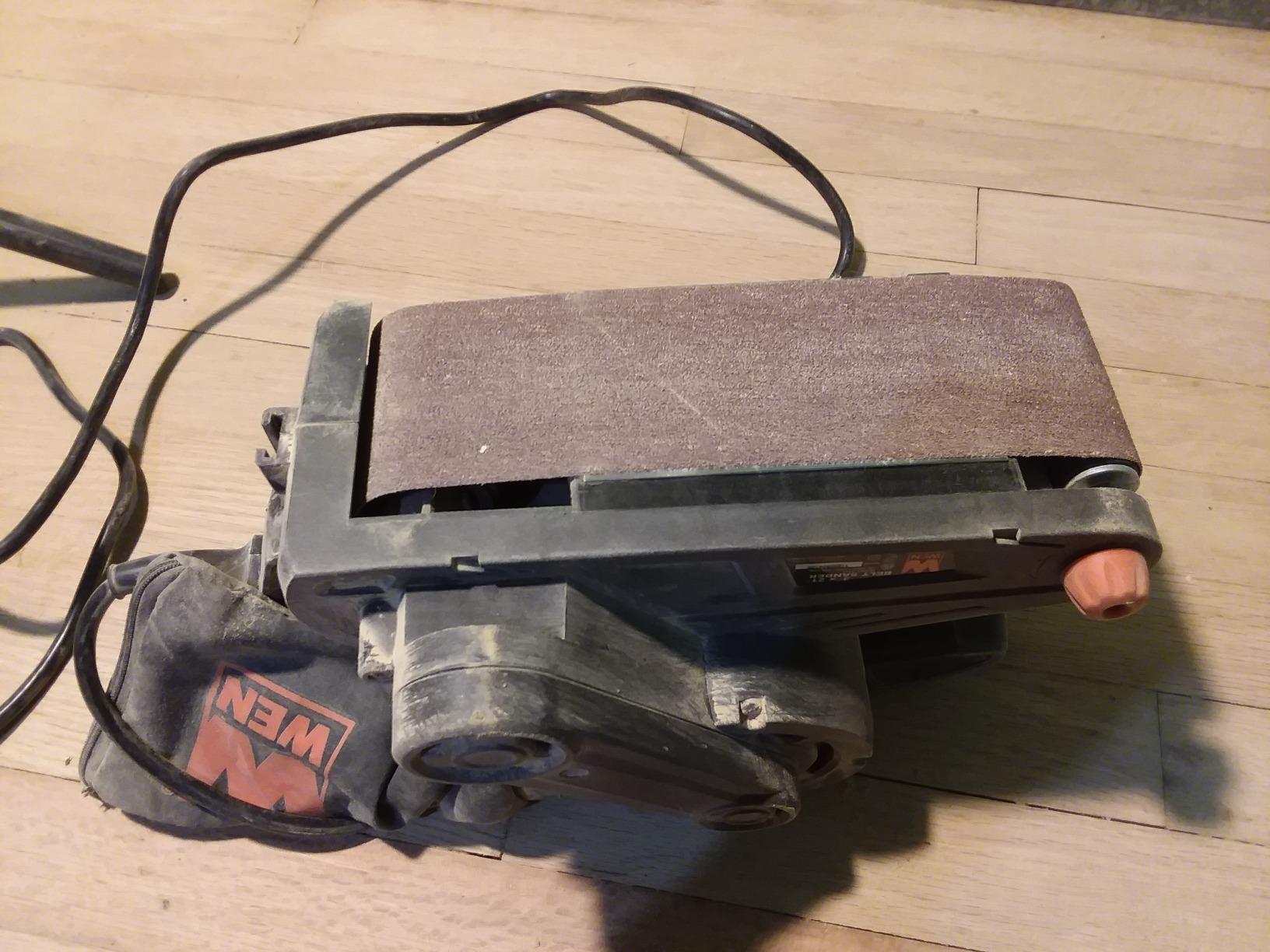 WEN 6321 7-Amp 3 in. x 21 in. Corded Belt Sander with Dust Bag, Black customer photo 1