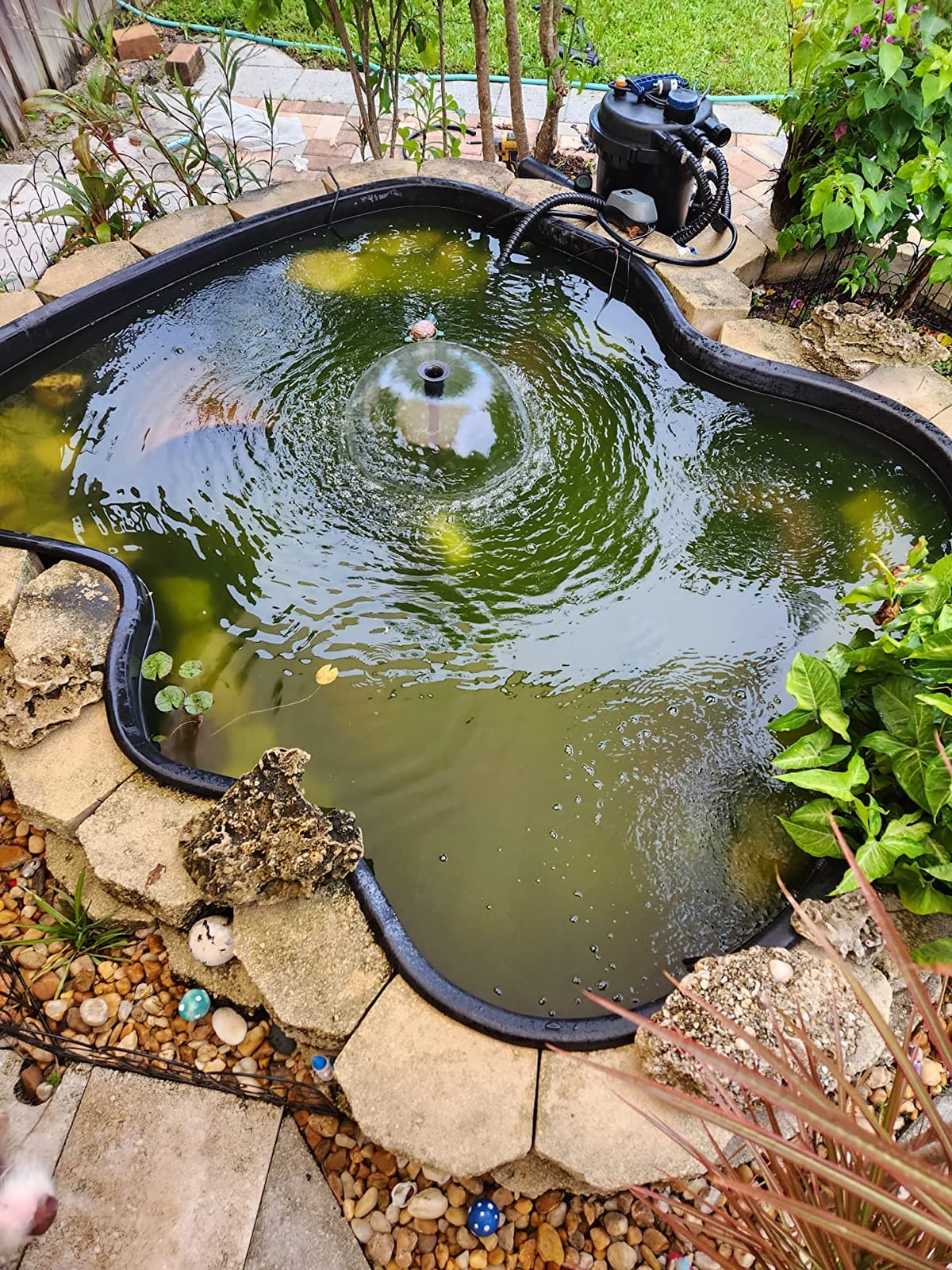 Flexzion Pond UV Lights for Outdoor Ponds - 18W Medium Light, 5283-Gal Capacity, 2500L/H UV Pond Clarifier for Outdoor Ponds, Clears Water in Days (CUV-118) | 18W Uv Light for Pond Clarifier, 2500L/H Flow customer photo 1