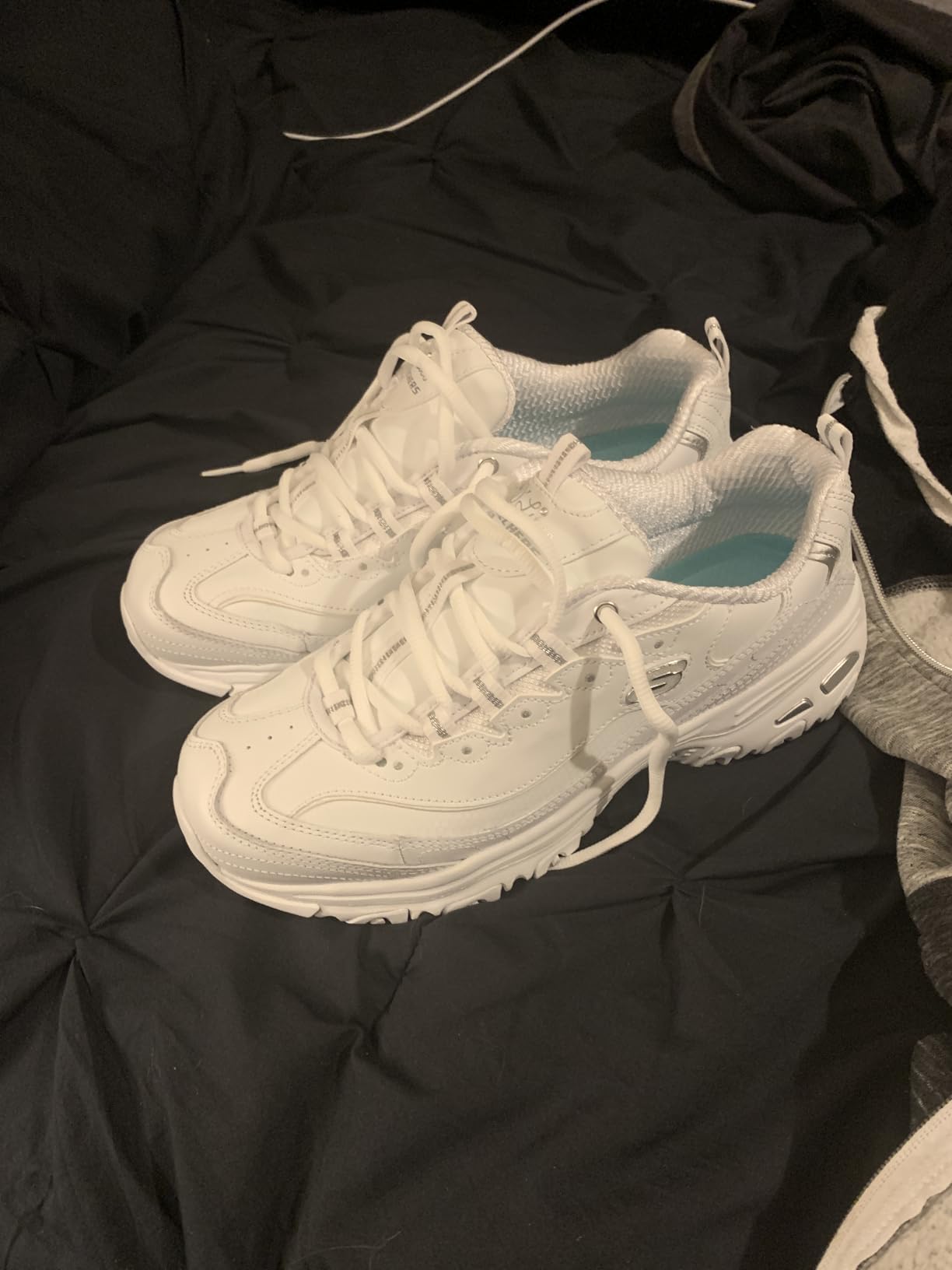 Skechers Sport Women's D'Lites Fresh Start Memory Foam Lace-up Sneaker Fashion customer photo 1