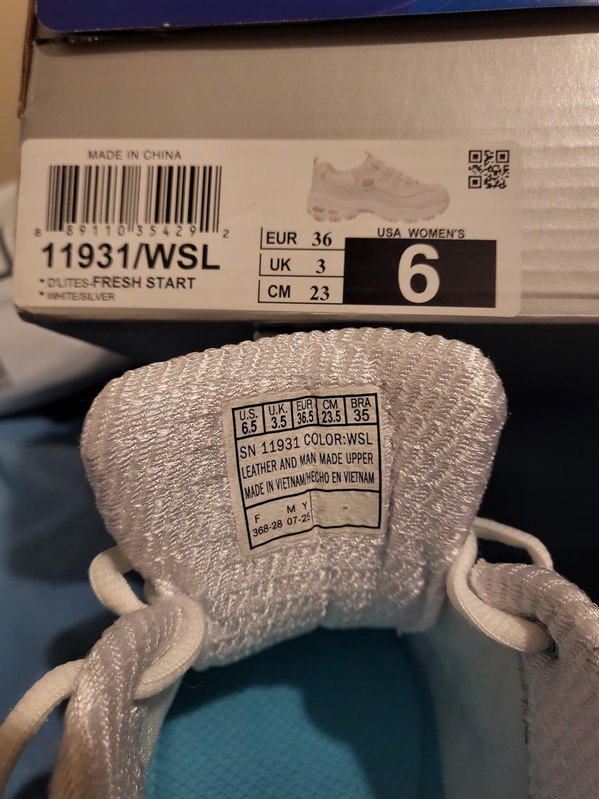 Skechers Sport Women's D'Lites Fresh Start Memory Foam Lace-up Sneaker Fashion customer photo 2