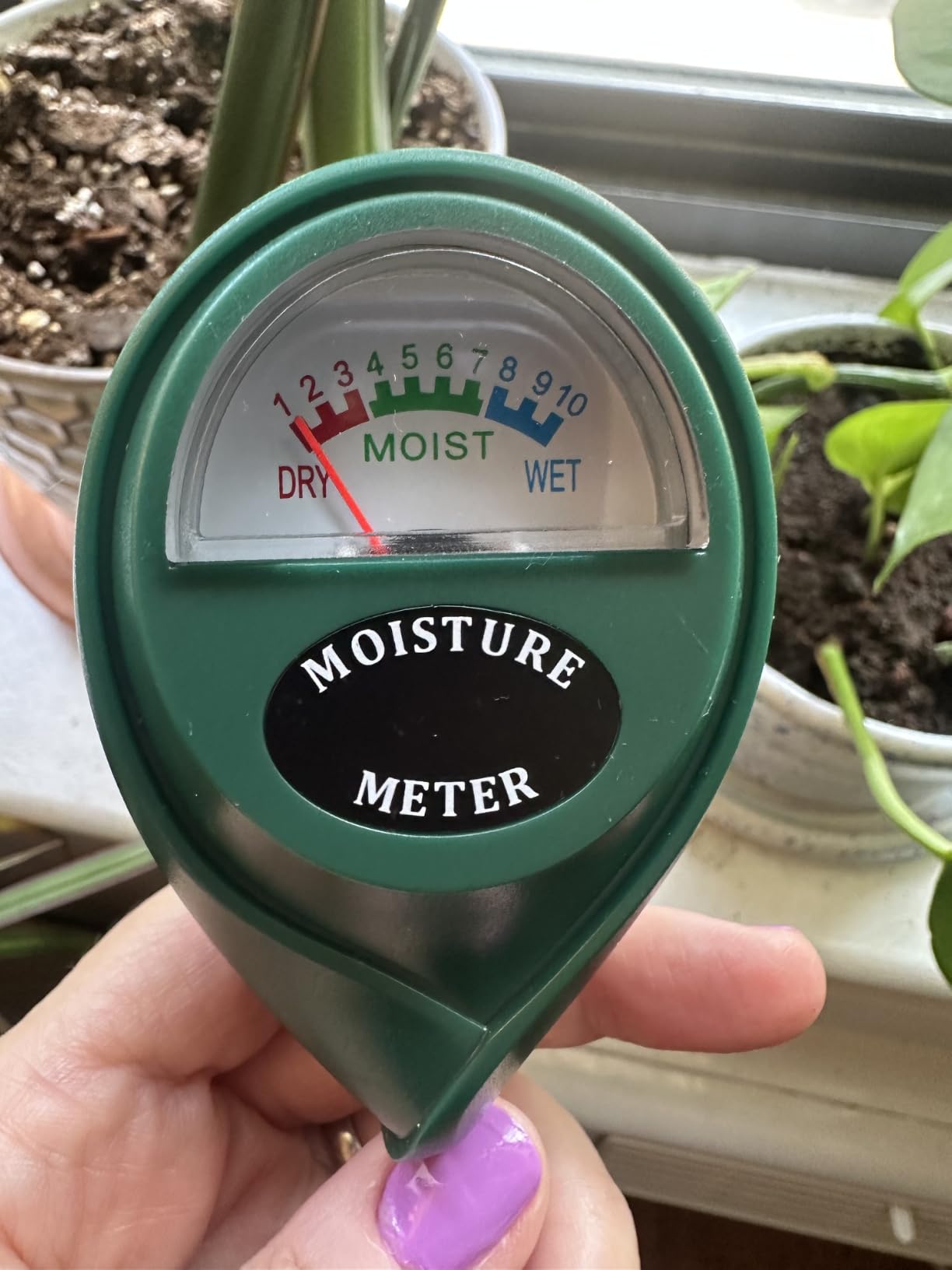 XLUX Plant Soil Moisture Meter, for Indoor and Outdoor use, Battery-Free, Anti-rust 304 SST Probe customer photo 2