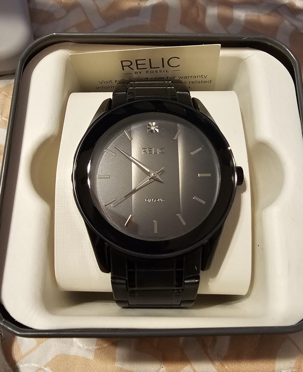RELIC by Fossil Men's Rylan Stainless Steel and Diamond Accent Watch customer photo 1