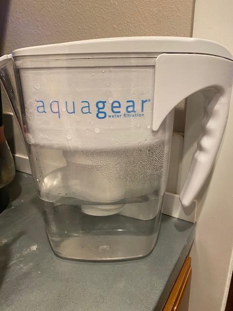 Aquagear Water Filter Pitcher - Lead, Chlorine, PFOA/PFOS, Microplastics Filter, 10 Cup, 120 Gallon Filter Life - Filter Media Made in USA customer photo 1