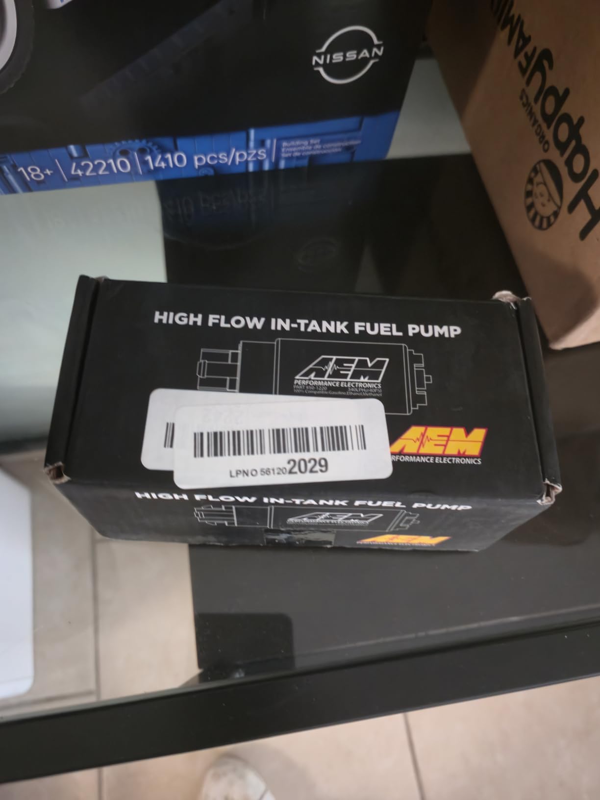 AEM 50-1215 340LPH High Flow In-Tank Fuel Pump, E85 Compatible, 65mm | Universal Fuel Pump with Mounting Hooks, Offset Inlet, 340 LPH at 40 PSI, Compatible with Gasoline, Ethanol and Methanol customer photo 1