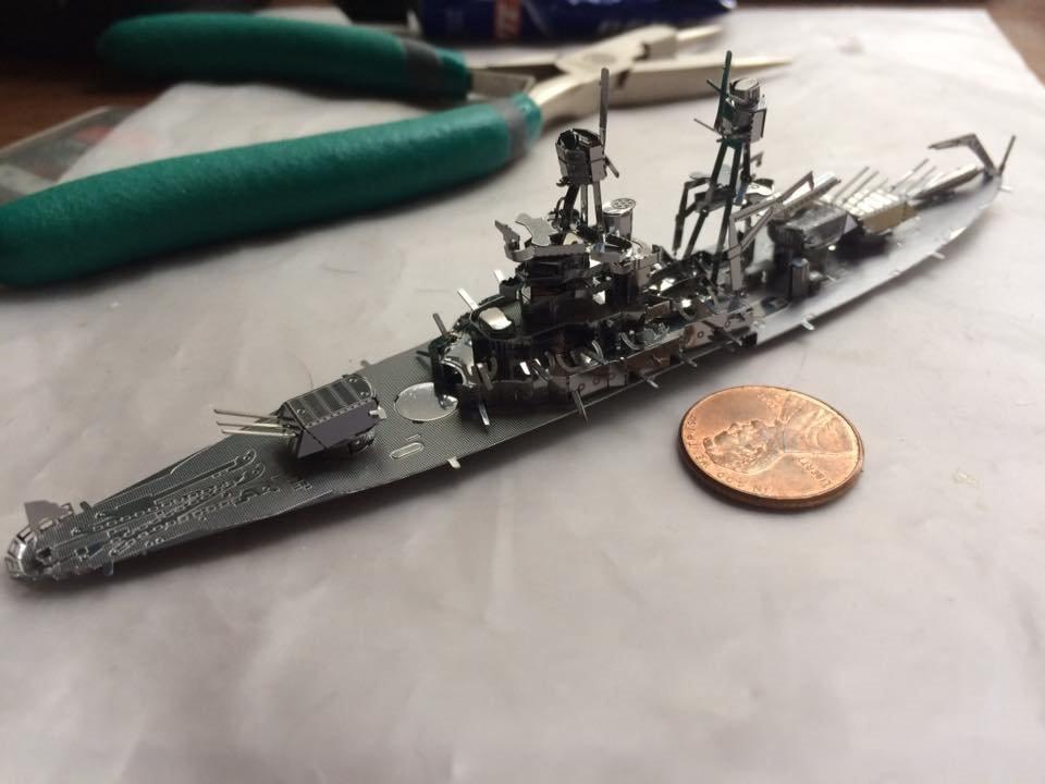 Metal Earth Military USS Arizona Ship 3D Metal Model Kit Fascinations customer photo 1
