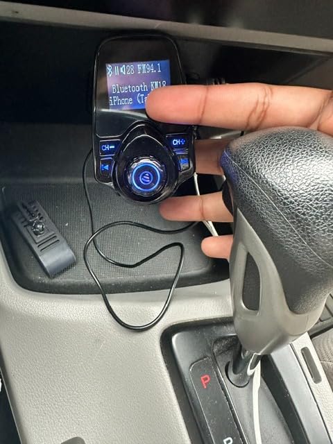 Nulaxy Bluetooth 5.4 Car Adapter FM Transmitter with 1.44