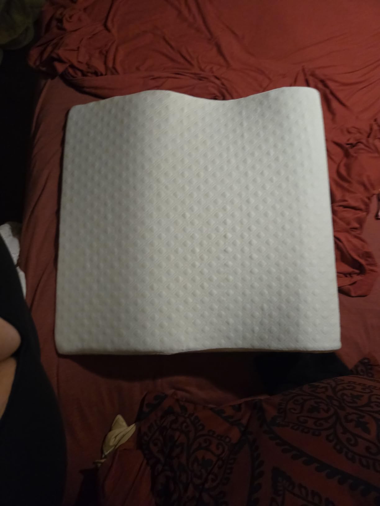 Aeris Wedge Pillow for Sleeping, Acid Reflux, and Snoring - FSA Eligible - Memory Foam Bed Wedge, 19-Degree Incline - Post-Surgery Recovery, Reading, Leg Elevation - Machine-Washable Cover customer photo 2
