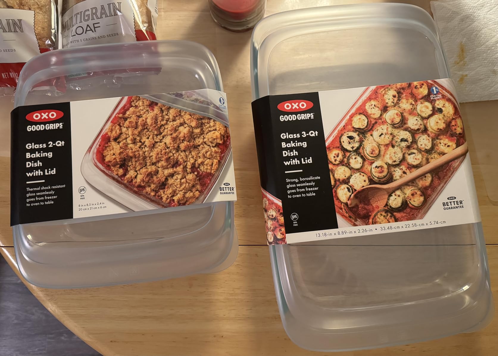 OXO Good Grips Glass Baking Dish with Lid - 3 Qt Capacity, 9x13 | Freezer Safe Food Storage Containers, Oven Safe, Non-Porous, Easy-Grip Handles, Dishwasher Safe customer photo 2
