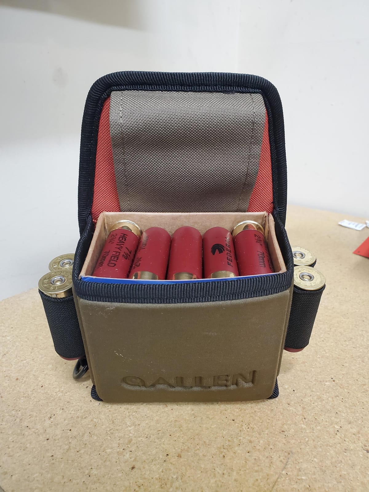 Allen Company Shotgun Shell Pouch - Clay, Trap and Skeet Shooting Accessories - Hunting and Gun Range Gear - Soft Canvas Design - Shotgun Shell Holder - Lightweight customer photo 1
