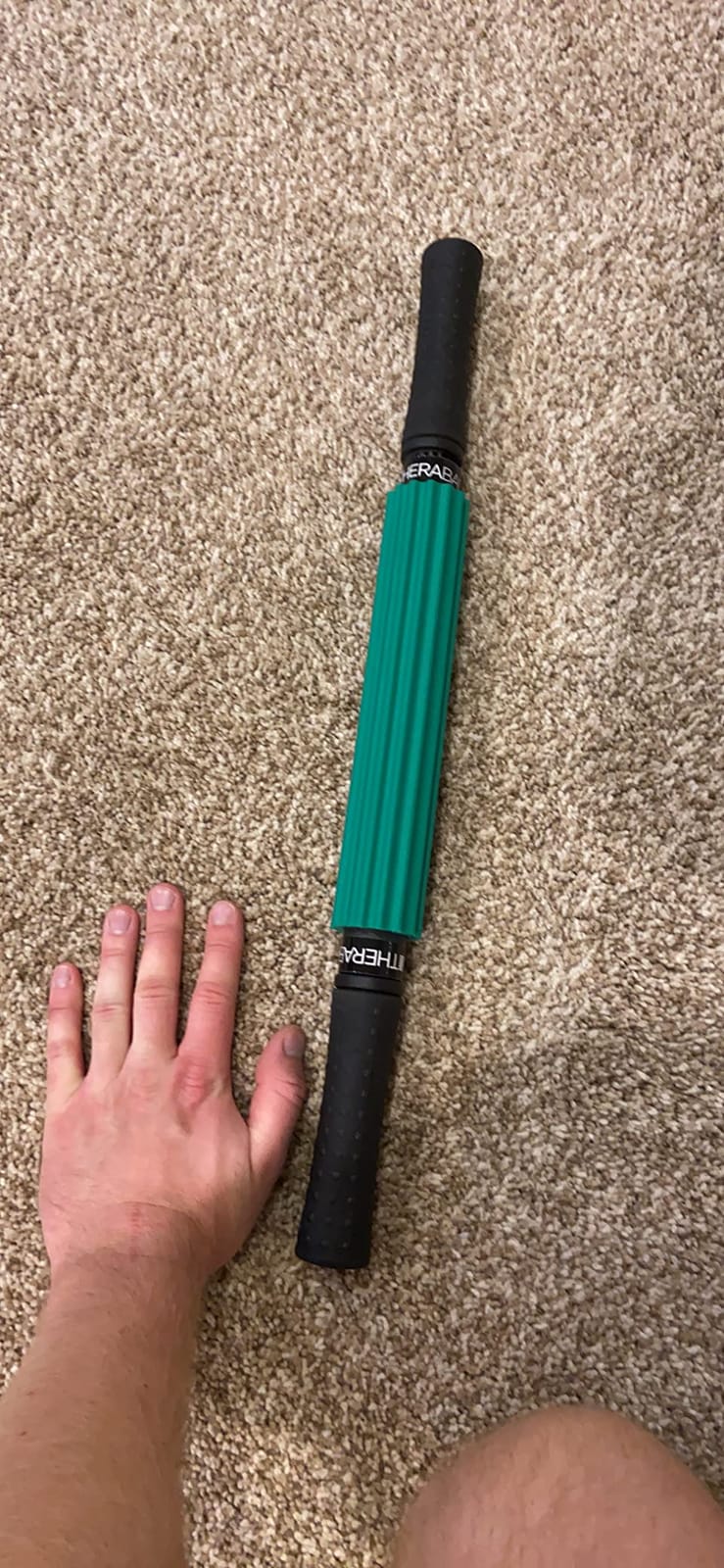 THERABAND Roller Massager, Muscle Massage Tool, Fascia Release, Back, 21