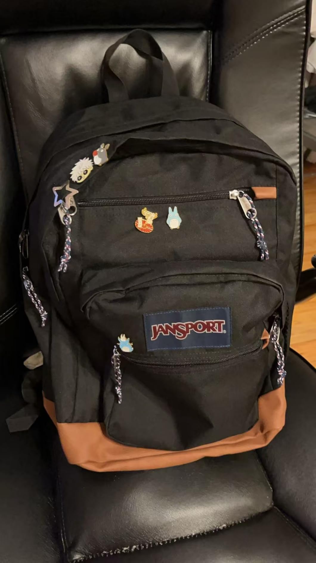 JanSport Cool Backpack, with 15-inch Laptop Sleeve - Large Computer Bag Rucksack with 2 Compartments, Ergonomic Straps, Black | Ergonomic Straps, Waterbottle Pocket, Campus Weekender Travel Rucksack customer photo 2