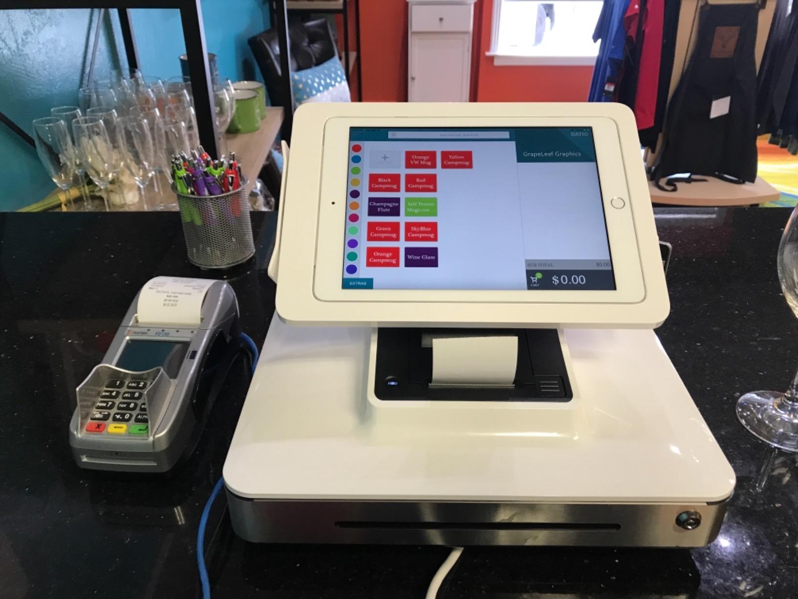 Datio POS Point of Sale Base Station and Cash Register for iPad with Point of Sale (Pos) Software customer photo 1