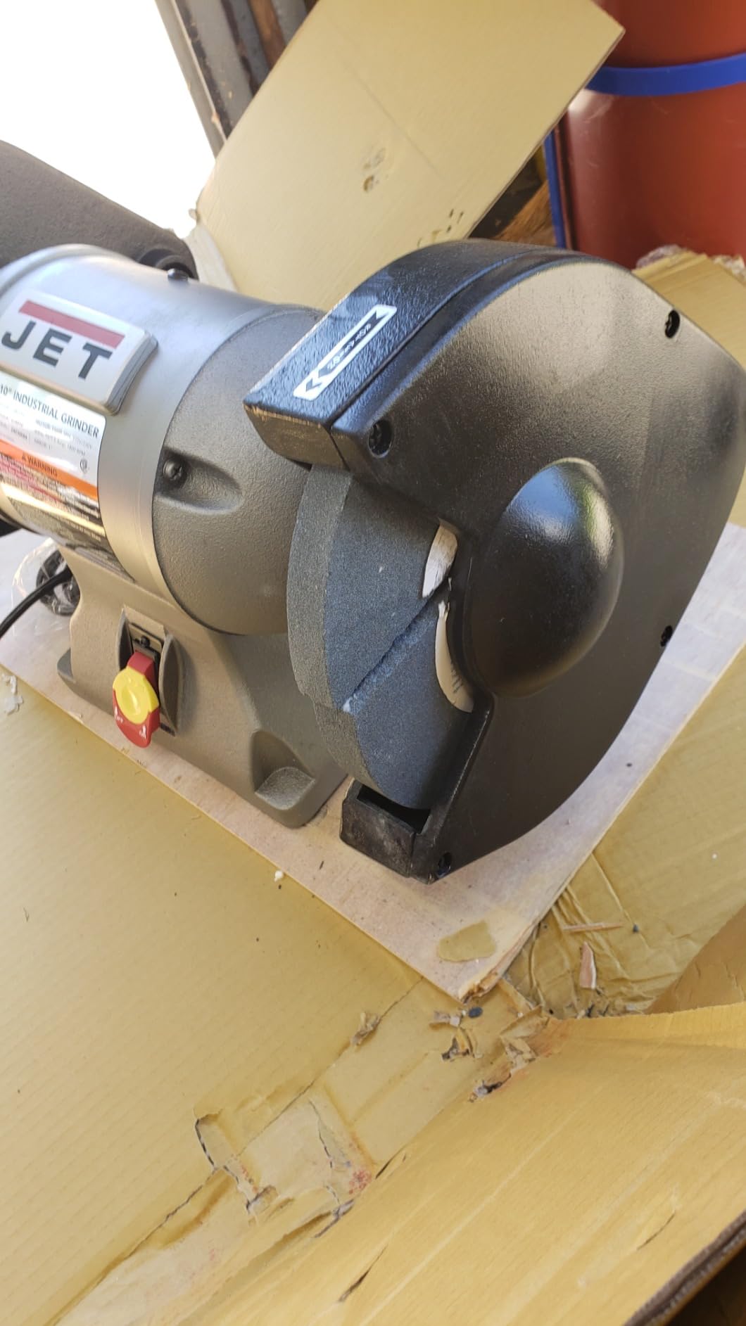 JET 10-Inch Industrial Bench Grinder, 1800 RPM, 1-1/2 HP, 115V 1Ph (Model IBG-10) customer photo 2