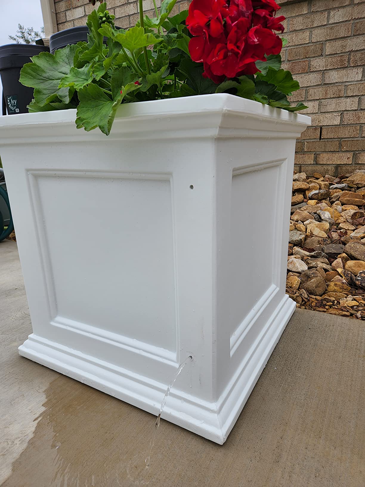 Mayne Fairfield 20in Self-Watering Square Planter, Espresso | Self-watering, All season, Fade resistant, Double-wall design, 15-year warranty customer photo 1