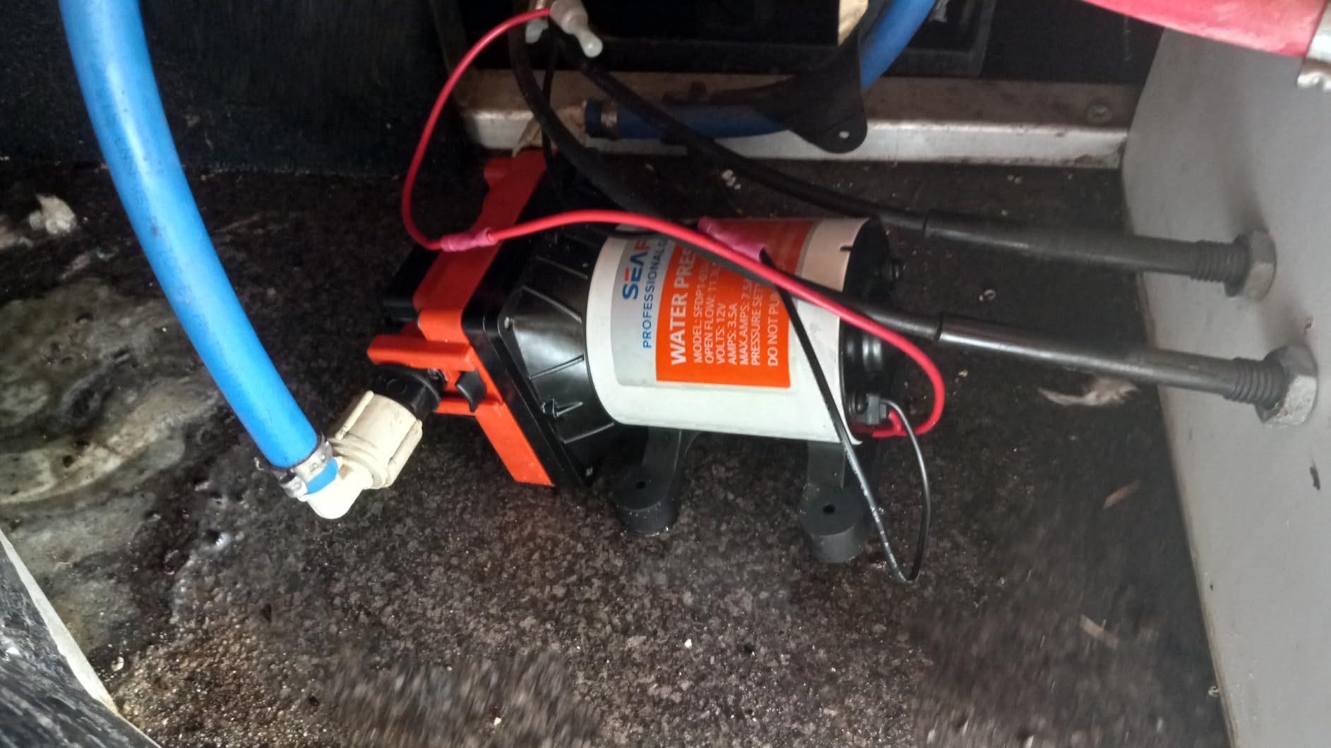 43-Series Water Pressure Diaphragm Pump - 12V DC, 3.0 GPM, 55 PSI with Adjustable Pressure Switch, Self-Priming, Quick Attach customer photo 1