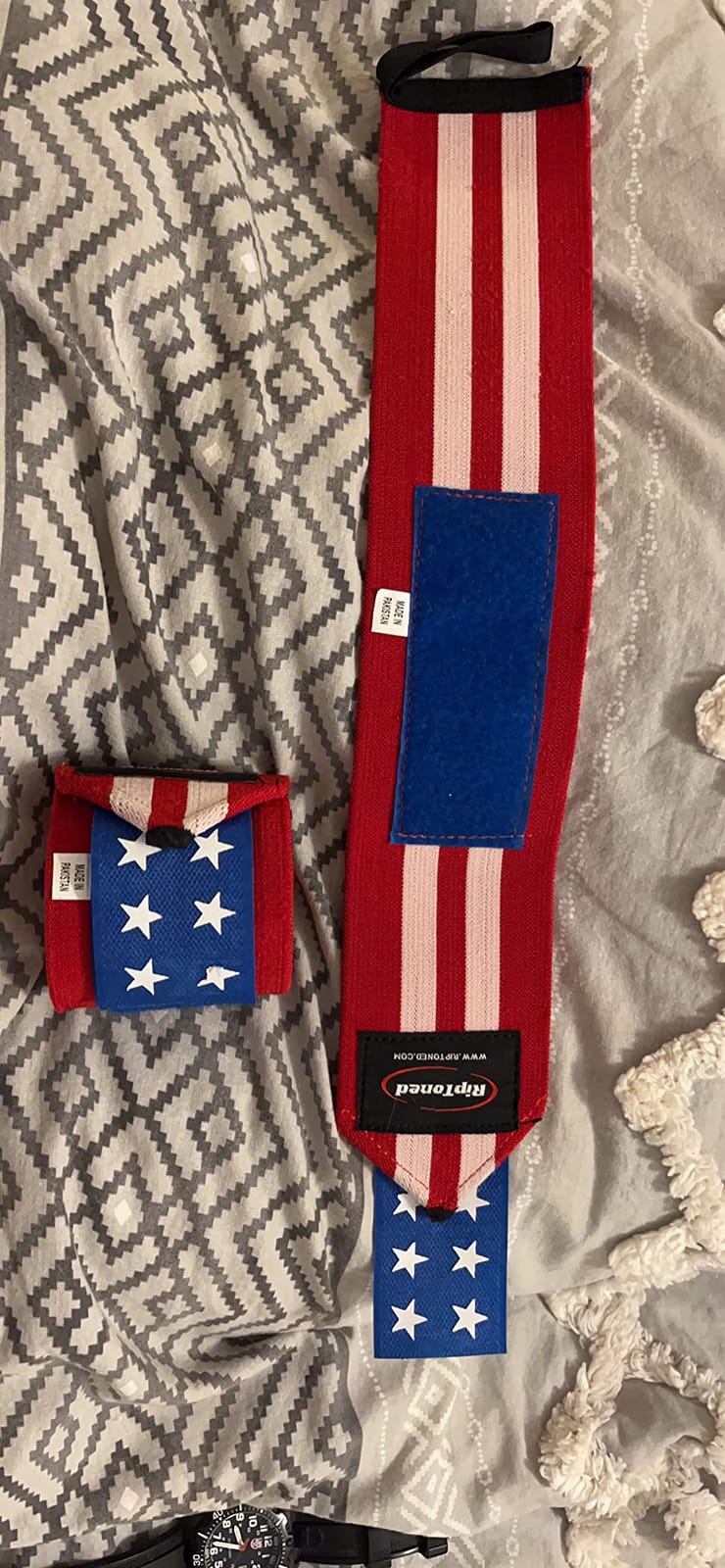 Rip Toned Wrist Wraps for Weightlifting - USPA & USAPL Approved - Stiff or Flex - 18