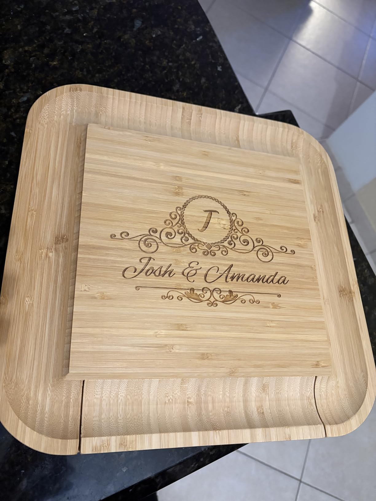 Charcuterie Boards Gift Set, Bamboo Cheese Board with Serving Accessories | House Warming Gifts New Home, Birthday Gifts for Women, Gifts for Men and Mom, Wedding, Bridal Shower, Anniversary Present customer photo 1