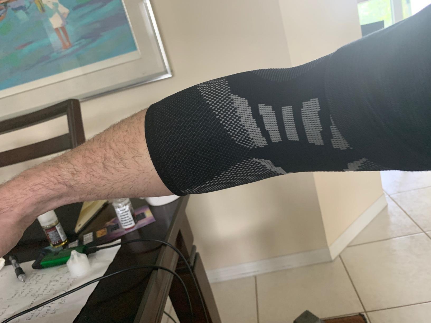Nordic Lifting Elbow Compression Sleeves for Weightlifting and Fitness | Elbow Brace for Men & Women for Gym and Home Workouts, with Targeted Support that Helps Relieve Joint Pain and Tendinitis customer photo 2