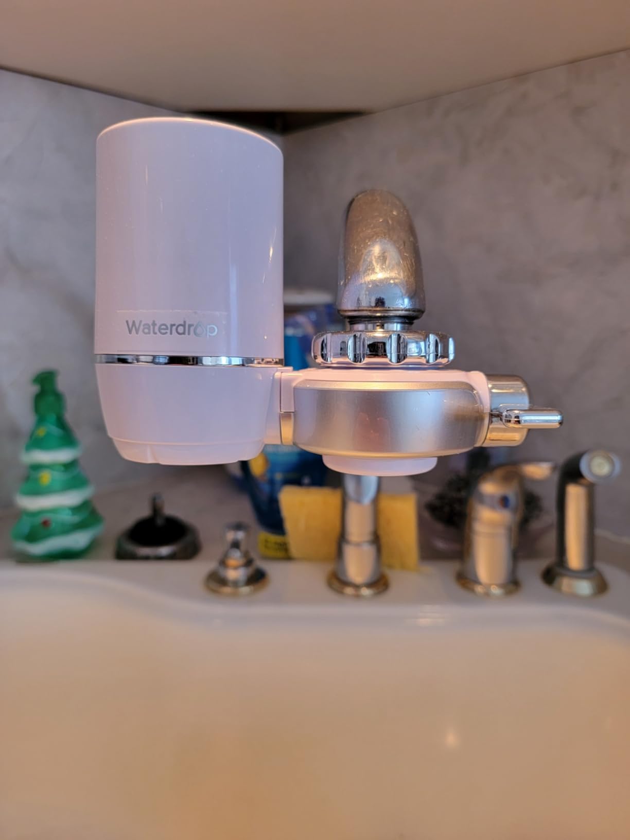 Waterdrop FC-01 Water Filter for Sink Faucet, 320 Gallons | Reduces Chlorine, NSF Certified Tap Water Filter for Kitchen Sink, Lead-Free Material, Easy Installation, 1 Filter customer photo 2