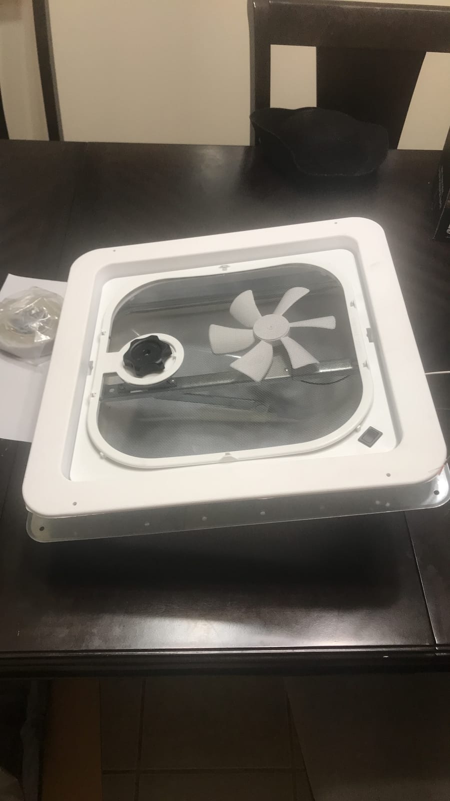 Ventline RV Roof Vent White w/ 12 Volt Fan, Putty & Screws customer photo 2
